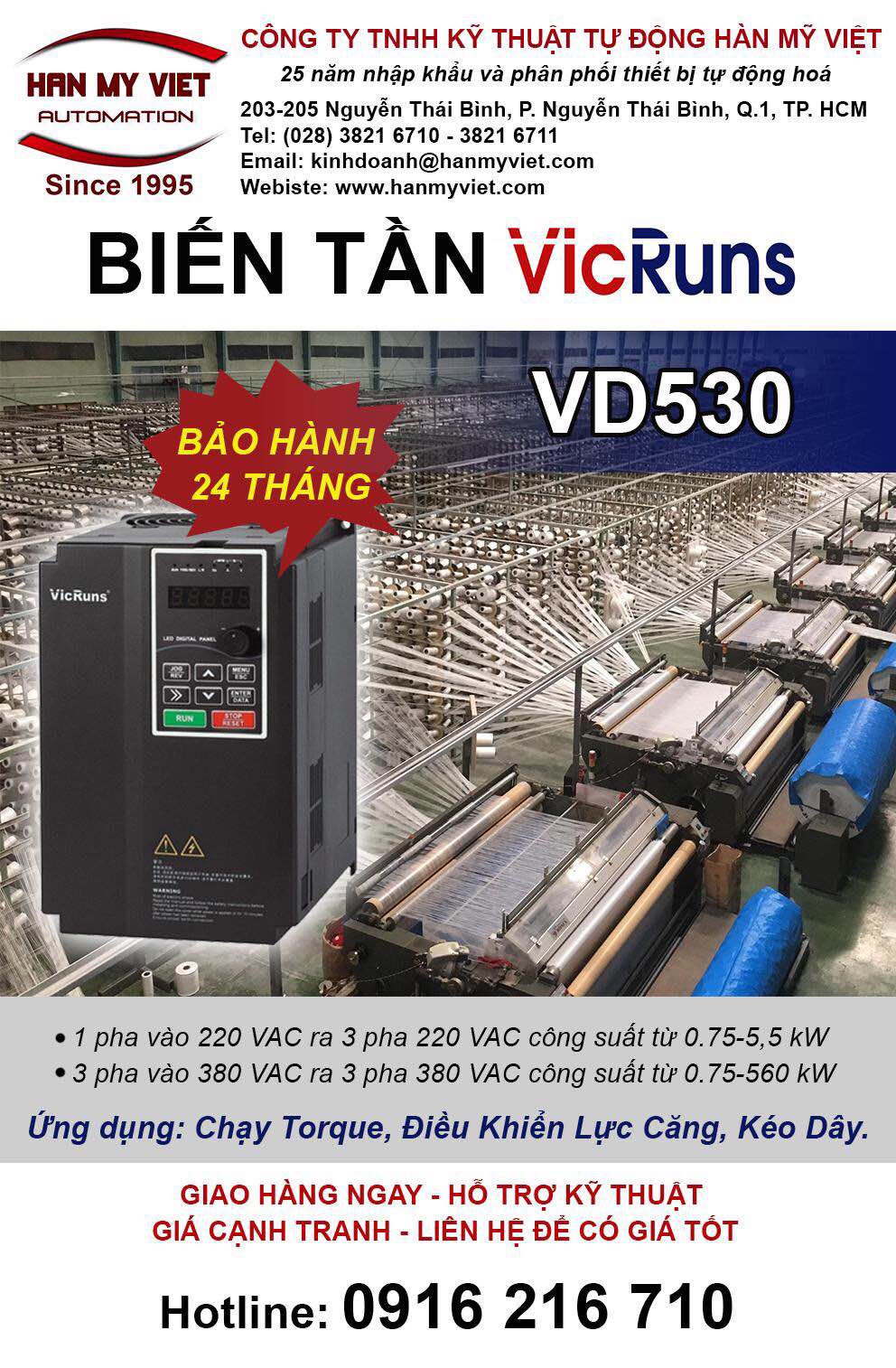 Biến tần Vicruns VD530