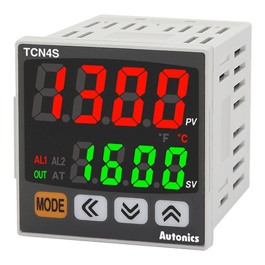 Bộ điều khiển nhiệt độ loại PID, hiển thị kép, tiết kiệm chi phí Autonics TCN series