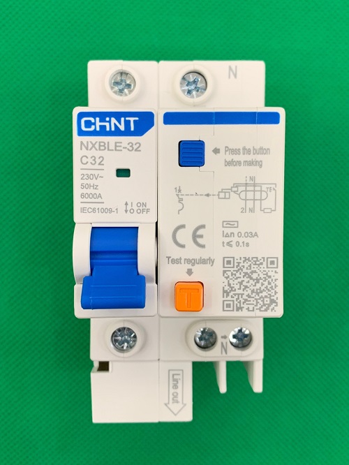 RCBO CHINT NXBLE-32 1P+N C32 30mA
