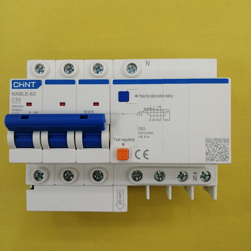 RCBO CHINT NXBLE-63 3P N C50 30mA