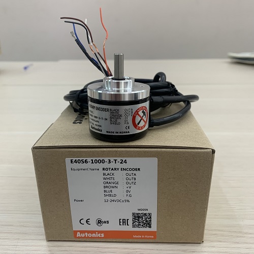 40 mm Incremental Rotary Encoder (Shaft Type) Autonics E40S6-1000-3-T-24