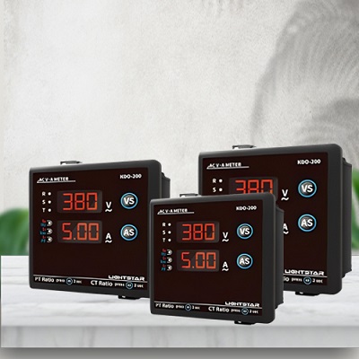 Đồng hồ đo điện kỹ thuật số Light Star KDO-200 Ngang 110 x cao 110