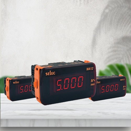 Selec MA12(48x96) Đồng hồ tủ điện đo Dòng điện AC gián tiếp qua CT
