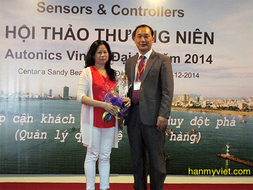 Hàn Mỹ Việt đạt danh hiệu đại lý xuất sắc nhất của Autonics năm 2014