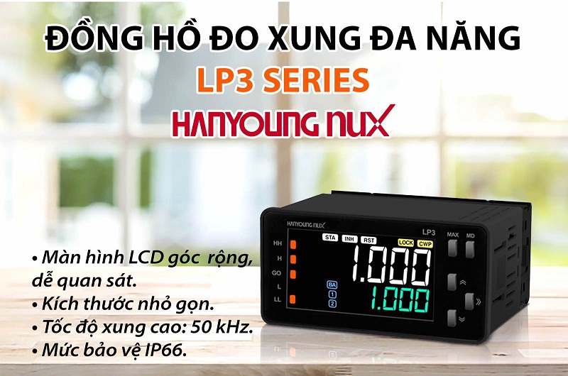 Giới thiệu đồng hồ đo xung đa năng Hanyoung LP3-5A3